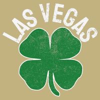 Las Vegas Shamrock St. Patrick's Day Saint Paddy's Irish Button