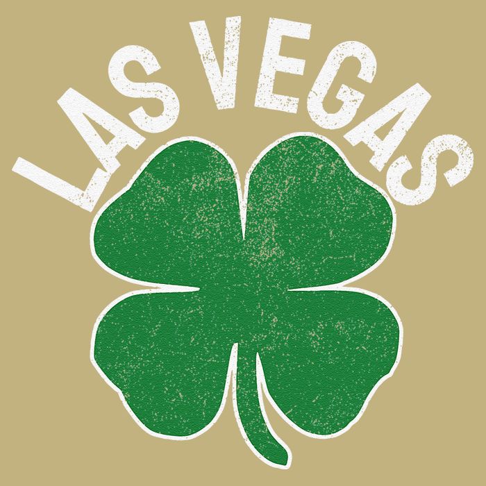 Las Vegas Shamrock St. Patrick's Day Saint Paddy's Irish Button