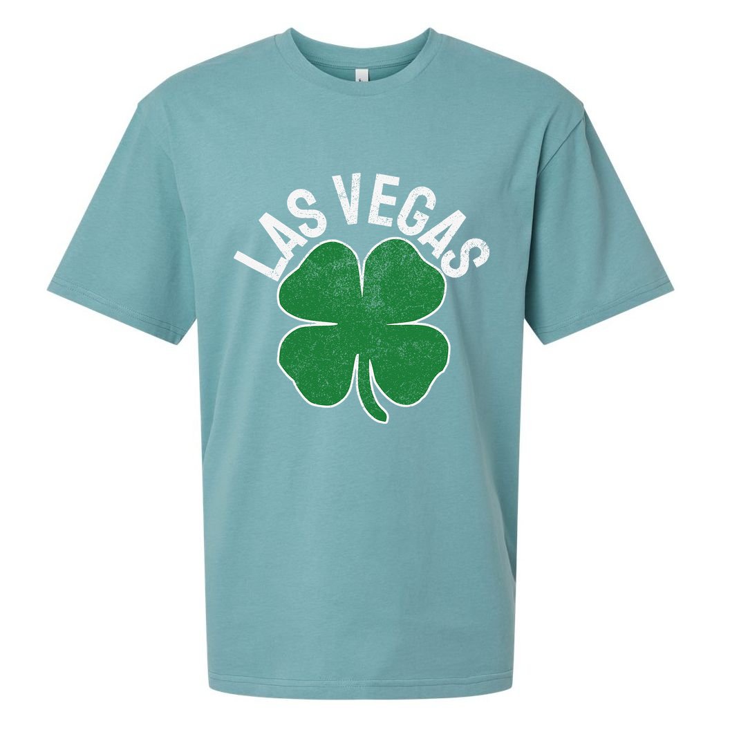 Las Vegas Shamrock St. Patrick's Day Saint Paddy's Irish Sueded Cloud Jersey T-Shirt