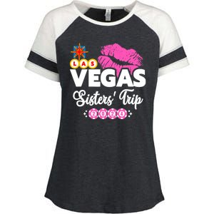 Las Vegas Sisters Trip 2024 Girl Trip Enza Ladies Jersey Colorblock Tee