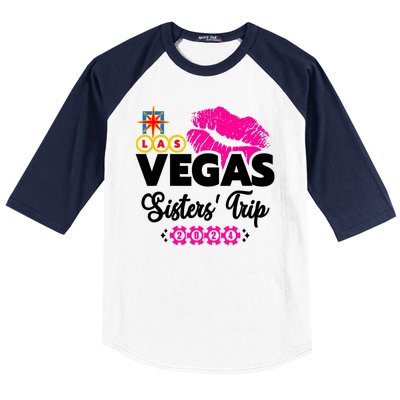 Las Vegas Sisters Trip 2024 Girl Trip Baseball Sleeve Shirt