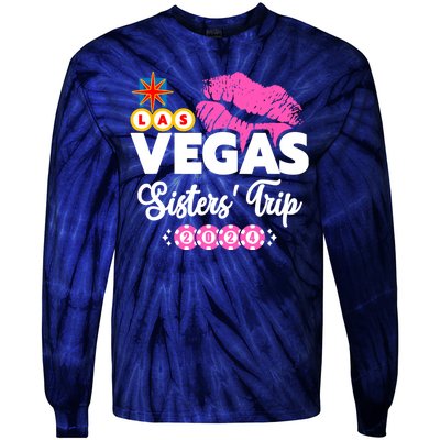 Las Vegas Sisters Trip 2024 Girl Trip Tie-Dye Long Sleeve Shirt