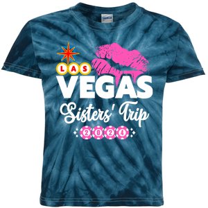 Las Vegas Sisters Trip 2024 Girl Trip Kids Tie-Dye T-Shirt