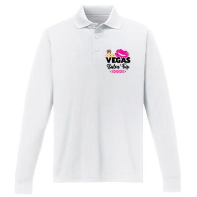 Las Vegas Sisters Trip 2024 Girl Trip Performance Long Sleeve Polo