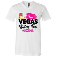 Las Vegas Sisters Trip 2024 Girl Trip V-Neck T-Shirt