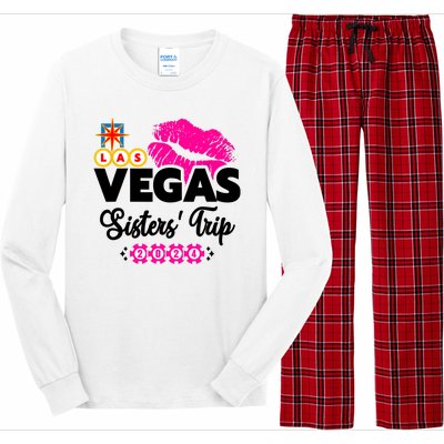 Las Vegas Sisters Trip 2024 Girl Trip Long Sleeve Pajama Set