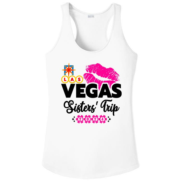 Las Vegas Sisters Trip 2024 Girl Trip Ladies PosiCharge Competitor Racerback Tank