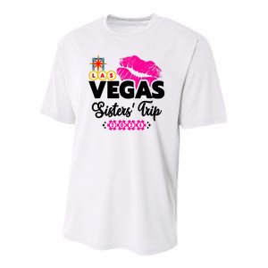 Las Vegas Sisters Trip 2024 Girl Trip Youth Performance Sprint T-Shirt