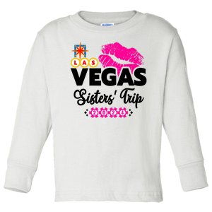 Las Vegas Sisters Trip 2024 Girl Trip Toddler Long Sleeve Shirt