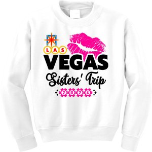 Las Vegas Sisters Trip 2024 Girl Trip Kids Sweatshirt