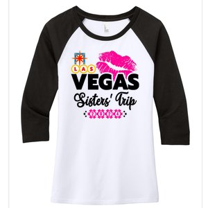 Las Vegas Sisters Trip 2024 Girl Trip Women's Tri-Blend 3/4-Sleeve Raglan Shirt