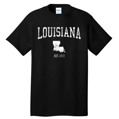 Louisiana Vintage Sports Design La Tall T-Shirt