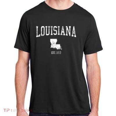 Louisiana Vintage Sports Design La Adult ChromaSoft Performance T-Shirt