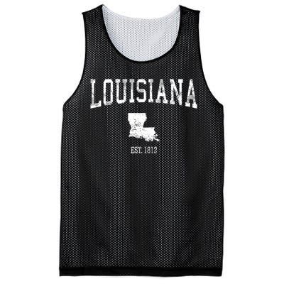 Louisiana Vintage Sports Design La Mesh Reversible Basketball Jersey Tank