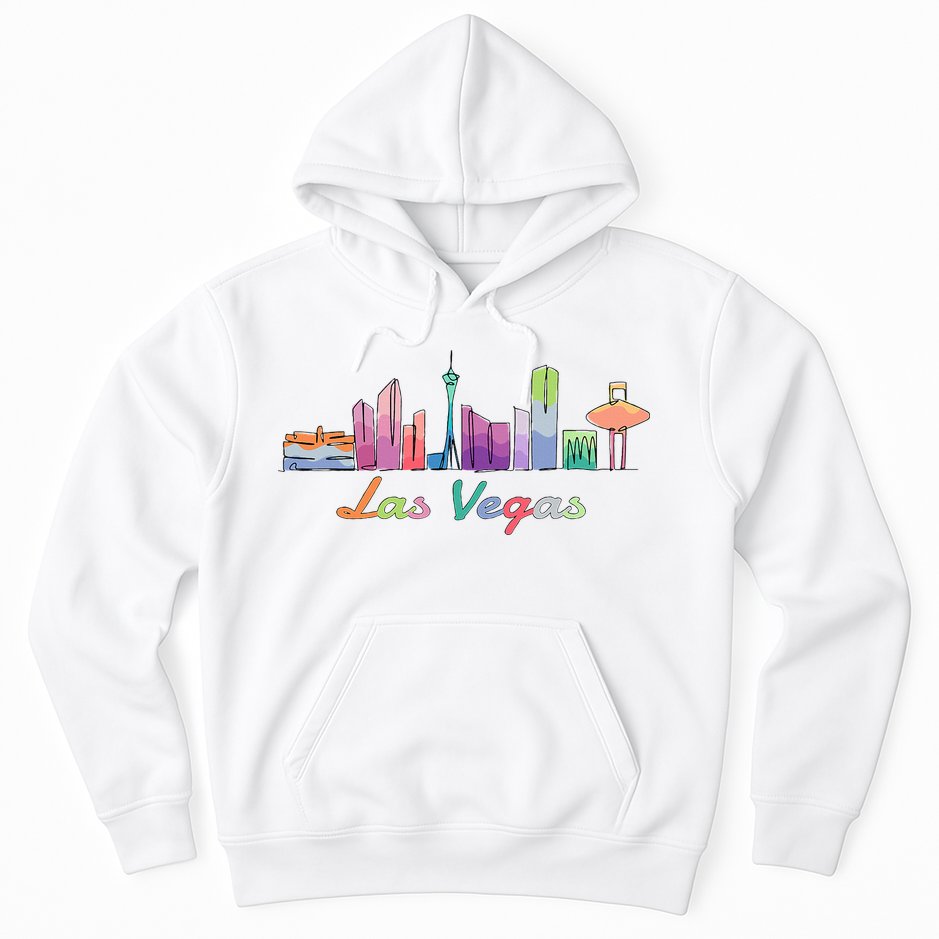 Las Vegas Skyline Aesthetic Design Classic Hoodie