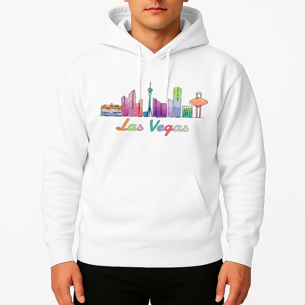 Las Vegas Skyline Aesthetic Design Classic Hoodie