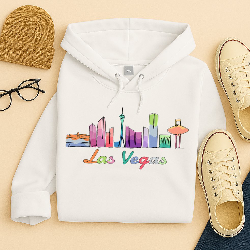 Las Vegas Skyline Aesthetic Design Classic Hoodie