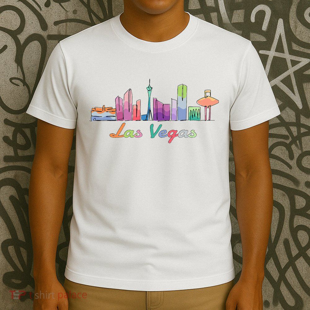 Las Vegas Skyline Aesthetic Design Classic T-Shirt
