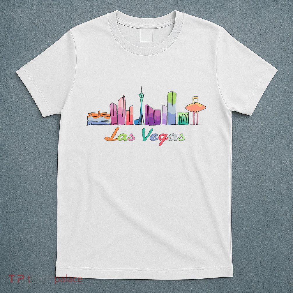 Las Vegas Skyline Aesthetic Design Classic T-Shirt