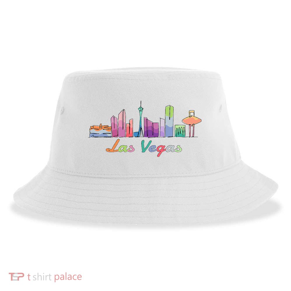 Las Vegas Skyline Aesthetic Design Classic Sustainable Bucket Hat