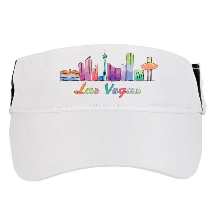 Las Vegas Skyline Aesthetic Design Classic Adult Drive Performance Visor