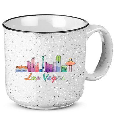 Las Vegas Skyline Aesthetic Design Classic 15oz Campfire Ceramic Mug