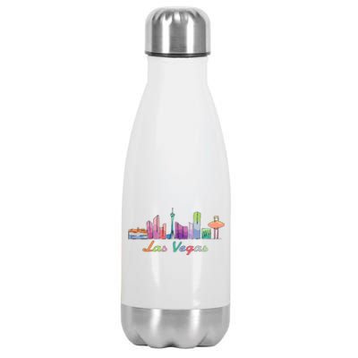 Las Vegas Skyline Aesthetic Design Classic Stainless Steel Insulated Water Bottle