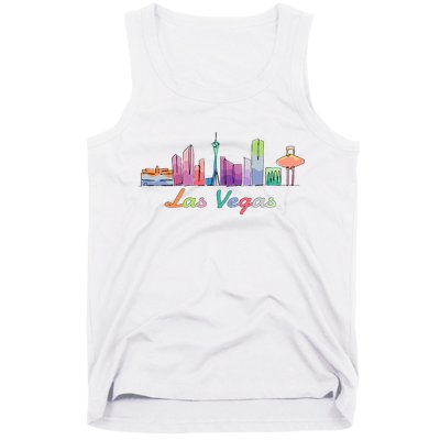Las Vegas Skyline Aesthetic Design Classic Tank Top