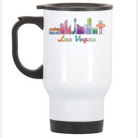 Las Vegas Skyline Aesthetic Design Classic Stainless Steel Travel Mug