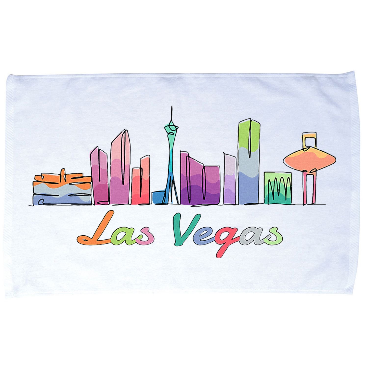 Las Vegas Skyline Aesthetic Design Classic Microfiber Hand Towel