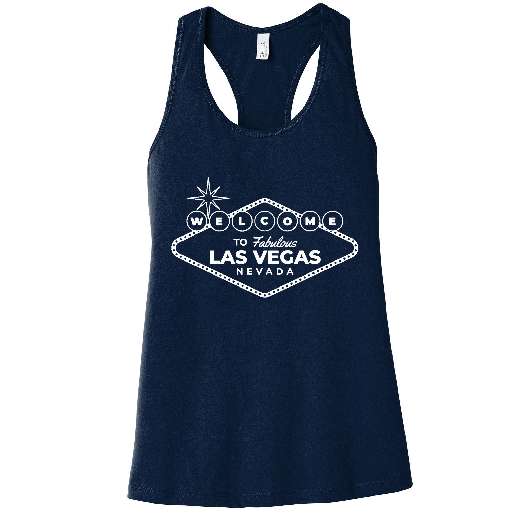 Las Vegas Travel Souvenir Sign Design Vacation Tourist Visit Womens Tank Top