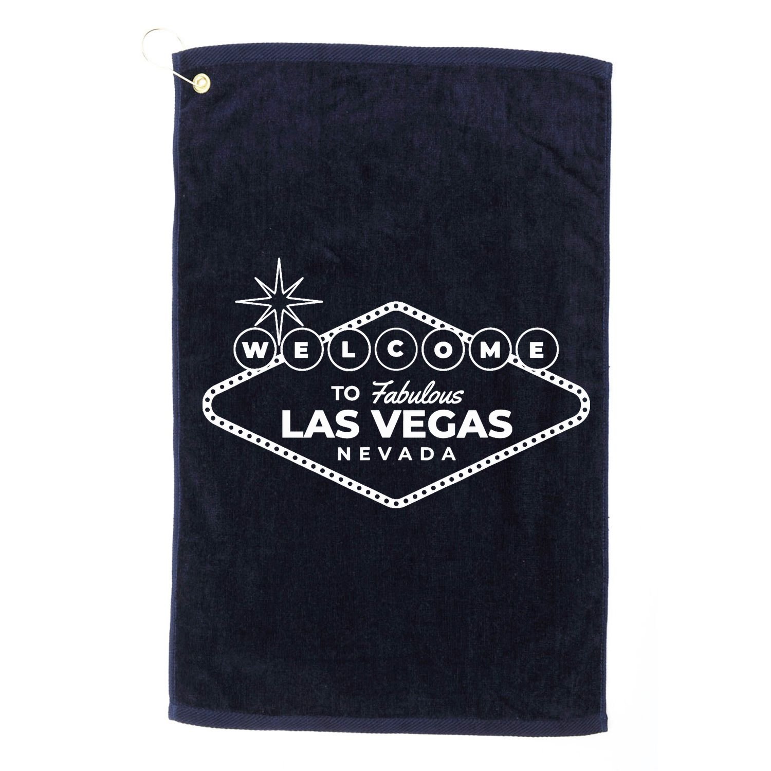 Las Vegas Travel Souvenir Sign Design Vacation Tourist Visit Golf Towel