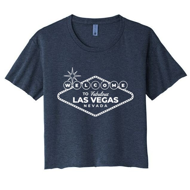 Las Vegas Travel Souvenir Sign Design Vacation Tourist Visit Crop Top