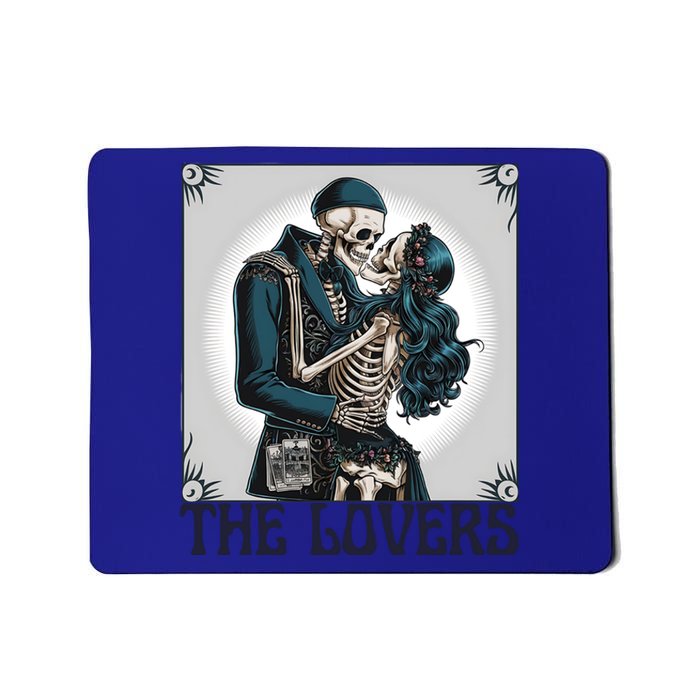 Lovers Vintage Tarot Card Ing Skeleton Astrology Skull Meaningful Gift Mousepad