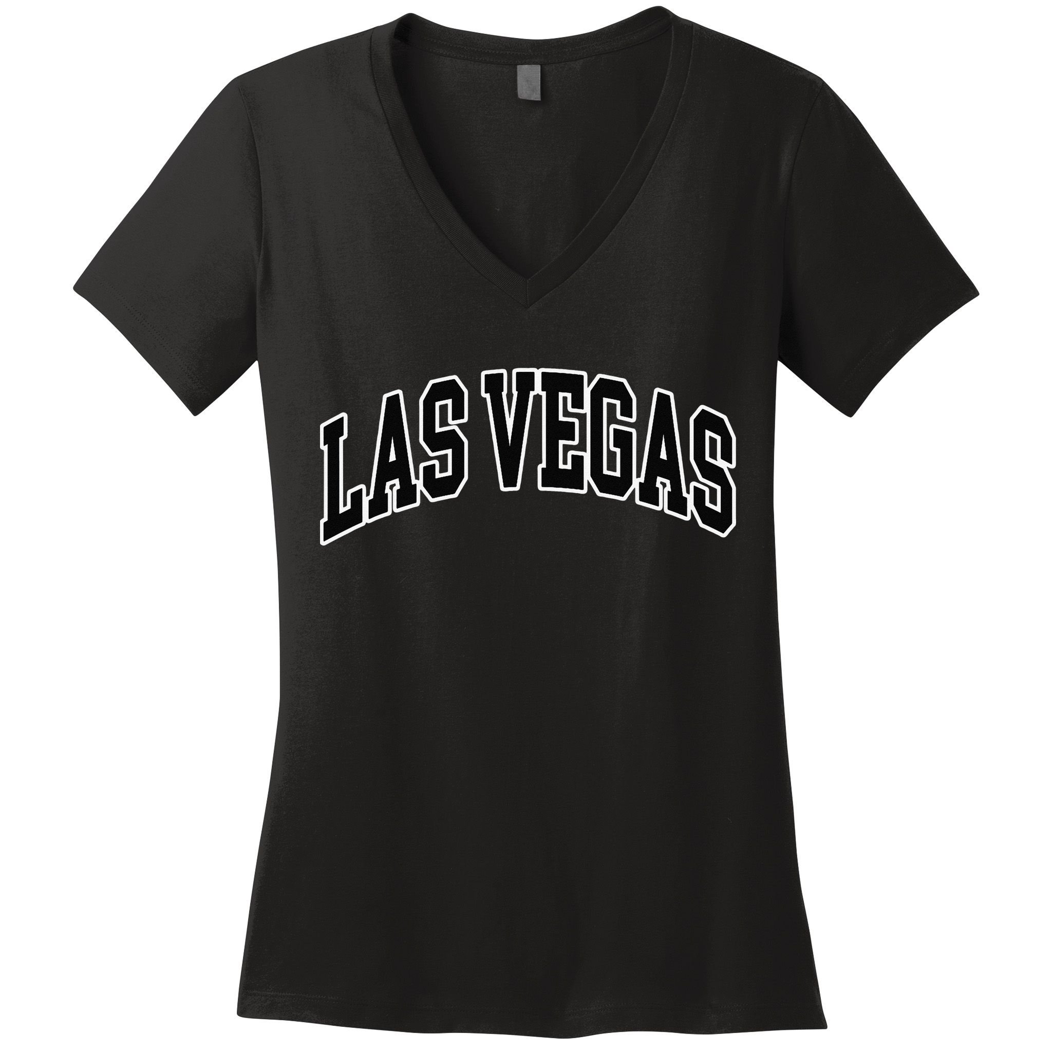 Las Vegas Throwback Design Nevada Classic Women's V-Neck T-Shirt