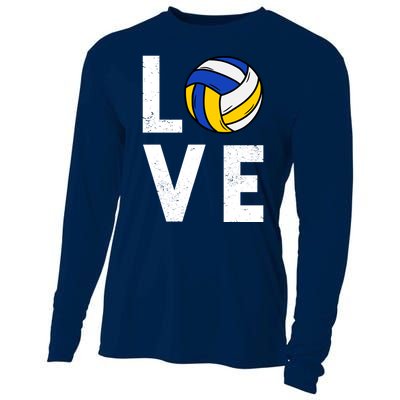 Love Volleyball Team Gift For Lovers Cooling Performance Long Sleeve Crew