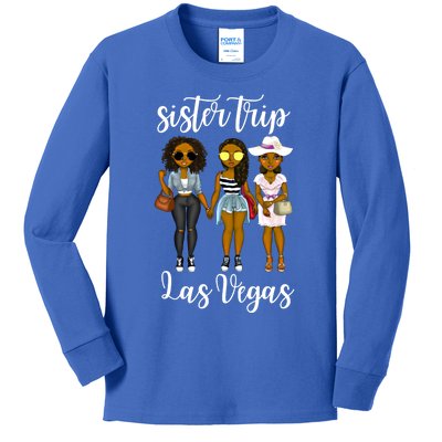 Las Vegas Trip Vacation Sisters Weekend Travel Lover Cute Gift Kids Long Sleeve Shirt