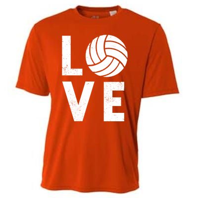 Love Volleyball Team Volleyball Meaningful Gift Cooling Performance Crew T-Shirt