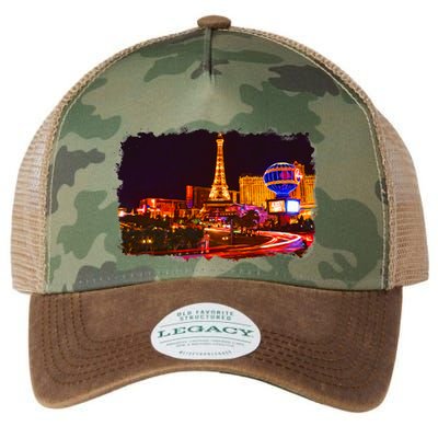 Las Vegas Usa Splash Watercolor Paris Legacy Tie Dye Trucker Hat