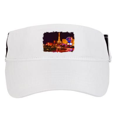 Las Vegas Usa Splash Watercolor Paris Adult Drive Performance Visor