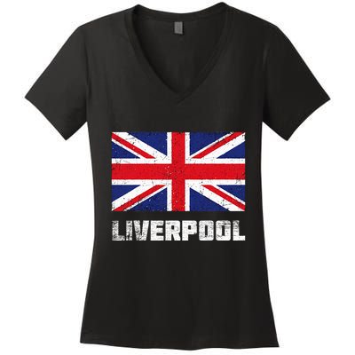 Liverpool Vintage Uk Women's V-Neck T-Shirt