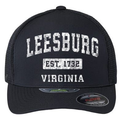 Leesburg Virginia Va Vintage Established Sports Design Flexfit Unipanel Trucker Cap