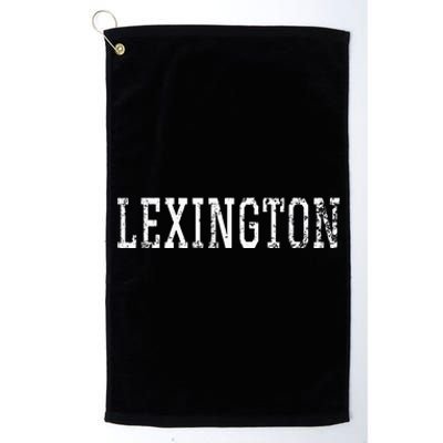 Lexington Vintage White Text Apparel Platinum Collection Golf Towel