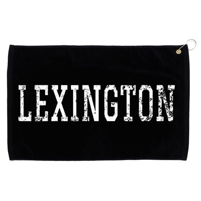 Lexington Vintage White Text Apparel Grommeted Golf Towel