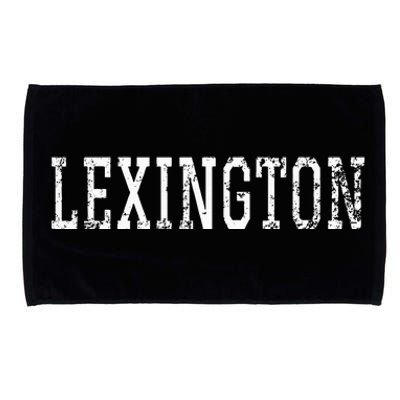 Lexington Vintage White Text Apparel Microfiber Hand Towel