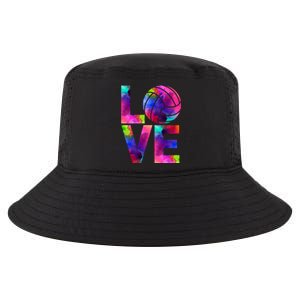 Love Volleyball Watercolor Team Tournat Retro Vibe Cool Gift Cool Comfort Performance Bucket Hat