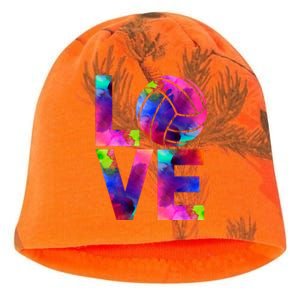 Love Volleyball Watercolor Team Tournat Retro Vibe Cool Gift Kati - Camo Knit Beanie