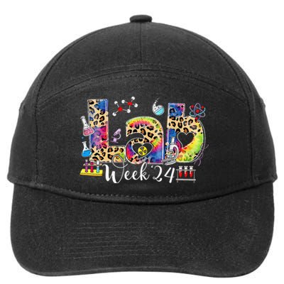 Lab Week 2024 Laboratory Tech Leopard Medical Technician 7-Panel Snapback Hat