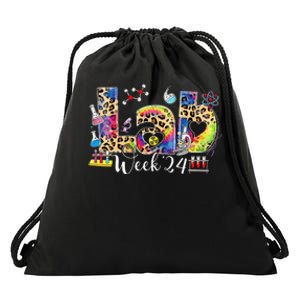 Lab Week 2024 Laboratory Tech Leopard Medical Technician Drawstring Bag