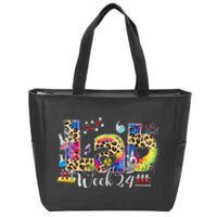 Lab Week 2024 Laboratory Tech Leopard Medical Technician Zip Tote Bag